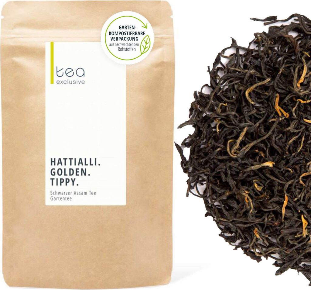 Hattialli Golden Tippy, Schwarzer Tee, Assam, 100g