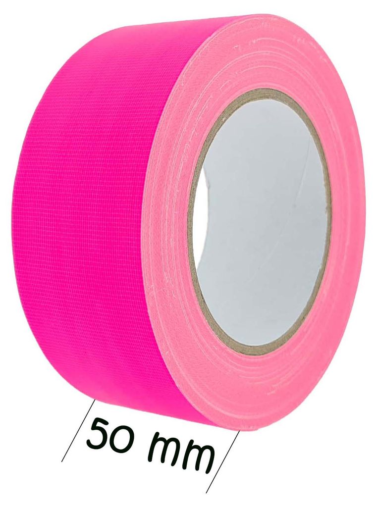 Klebeband 25m Gewebeband neon-pink 50 mm