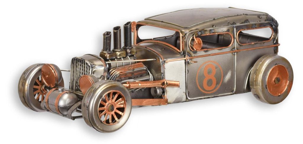 Blechmodell eines Hot Rods Replikat Retro Design Dekoration