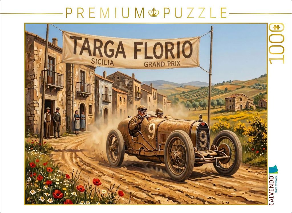 CALVENDO Puzzle Im Jahr 1923 startete der Italiener Alfieri Maserati im Diatto 3.0 | 1000 Teile Lege-Größe 64x48cm Foto-Puzzle für glückliche S...