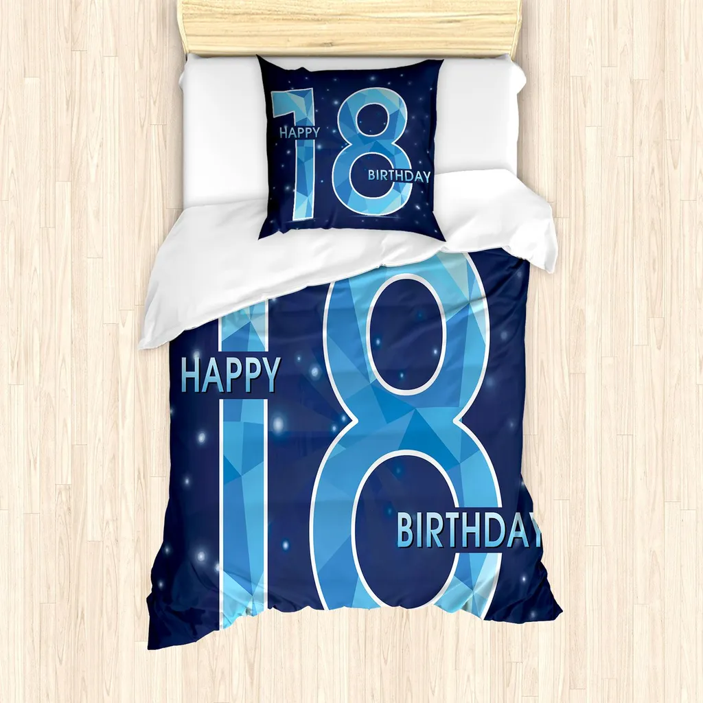 Copripiumino 135x200 18 Anni Tema Stelle Galaxy | ABAKUHAUS Blu