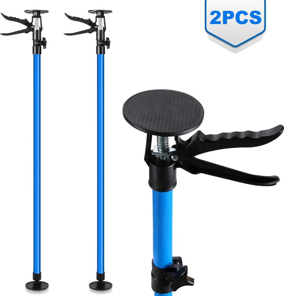 Jopassy 1 paar Deckenstütze H. 115-290cm Montagestütze bis 30kg Teleskopstütze Einhandstütze Schnellspann-Stütze