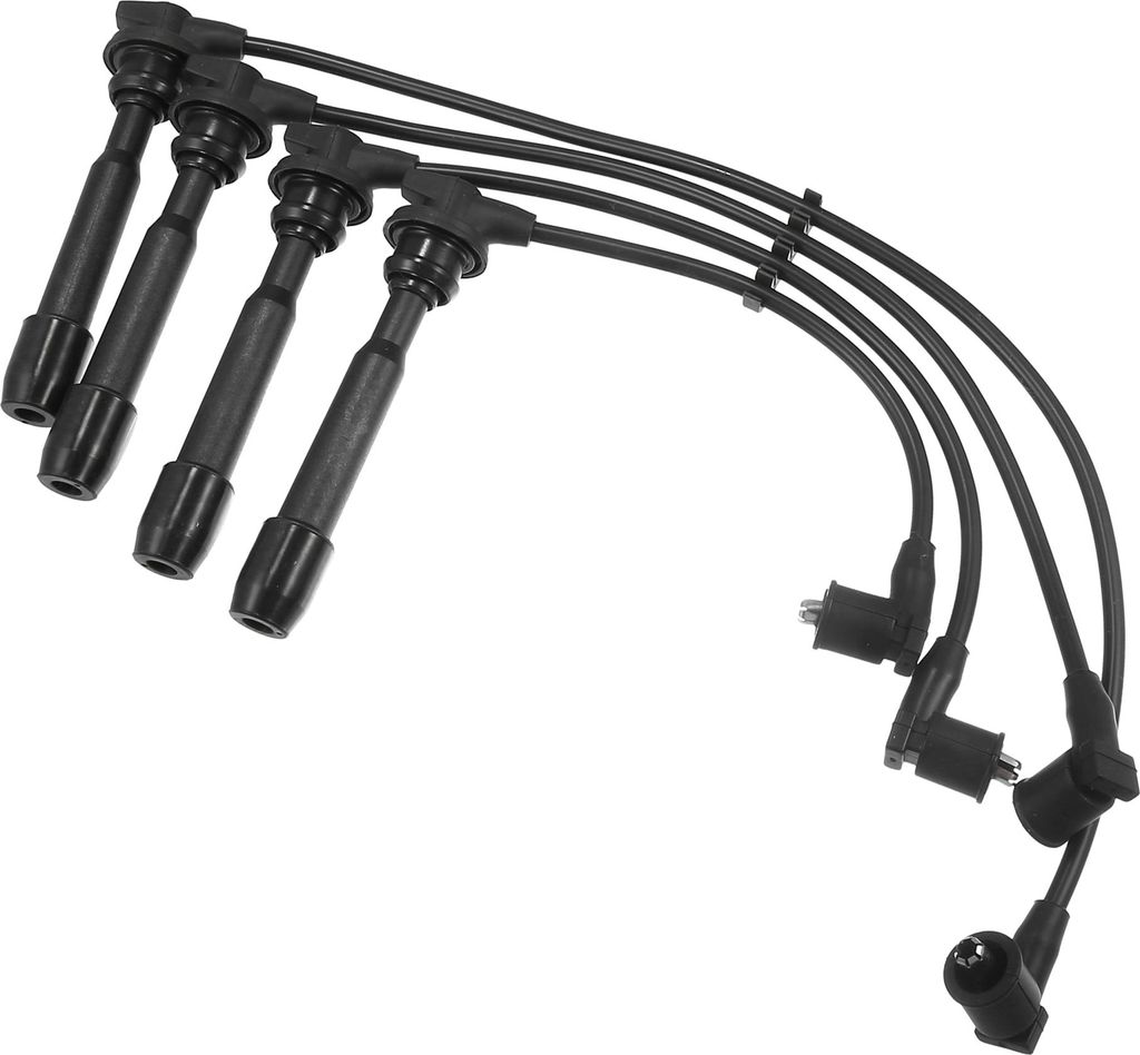 Zündkerzen-Spulen-Kabelbaum passend für Hyundai Elantra 1.8L 2.0L 1996-2012 für Kia Spectra Nr. 2750123B70/2750123A00 - Packung mit 4