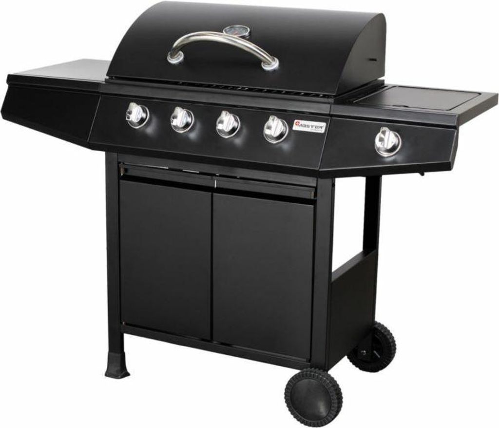 Gasgrill Master Grill MG661 de 4 Brenner, 61 cm de breit, elegantes und funktionelles Design für den Einsatz im Freien.