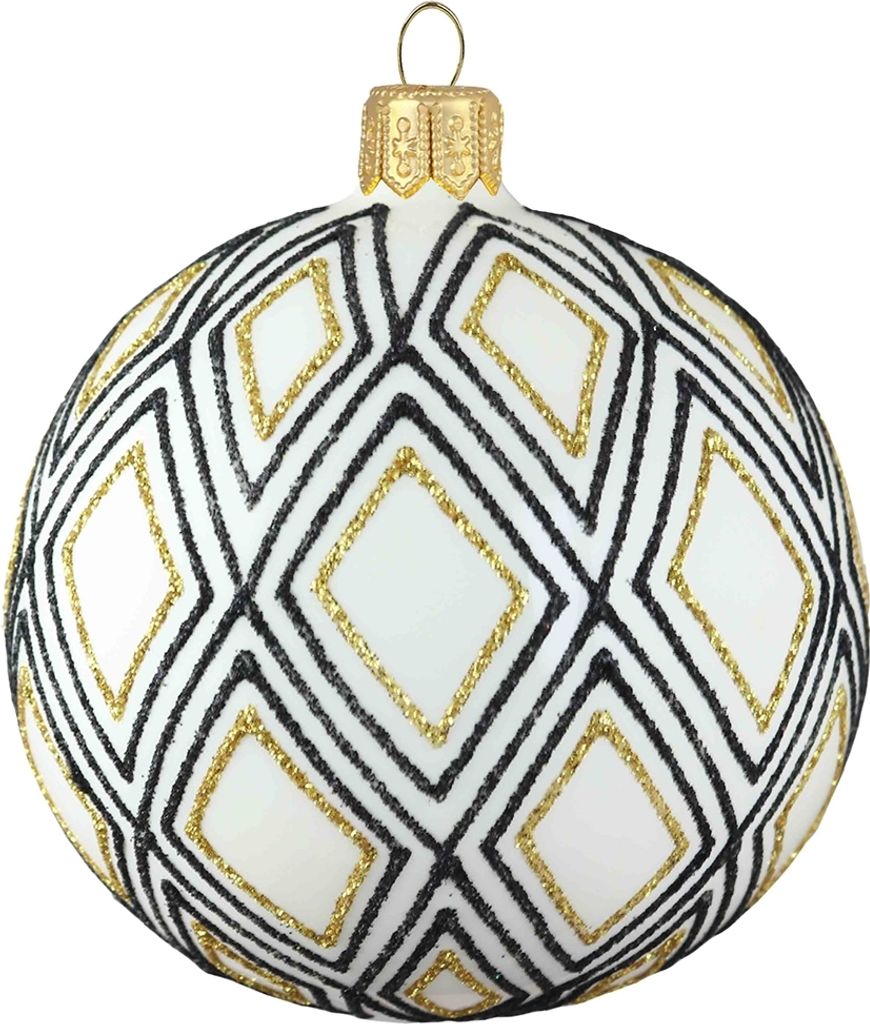 Weihnachtskugel Glas Raute