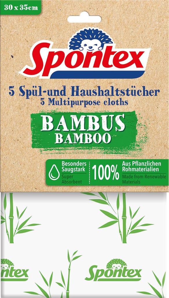 Spontex Haushaltstuch Bambus 5er Pack
