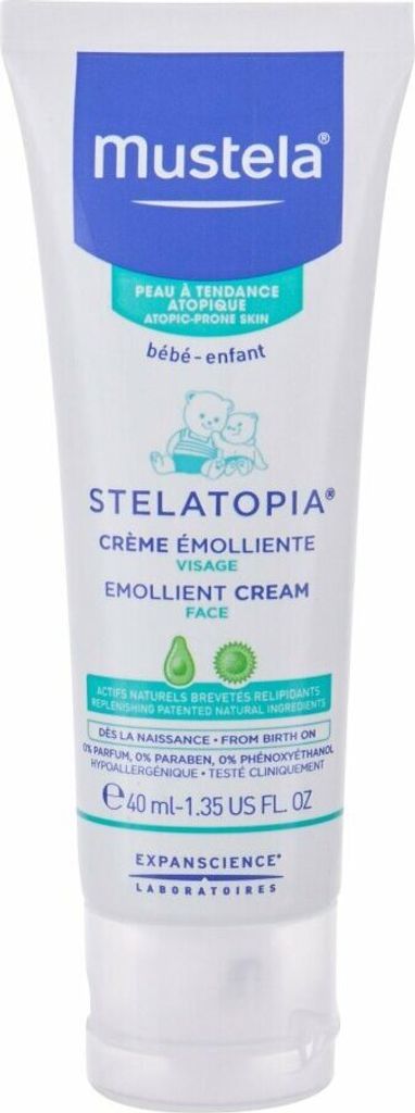 Mustela Stelatopia Emolientowy krem do twarzy 40 ml Zdjęcie produktu 