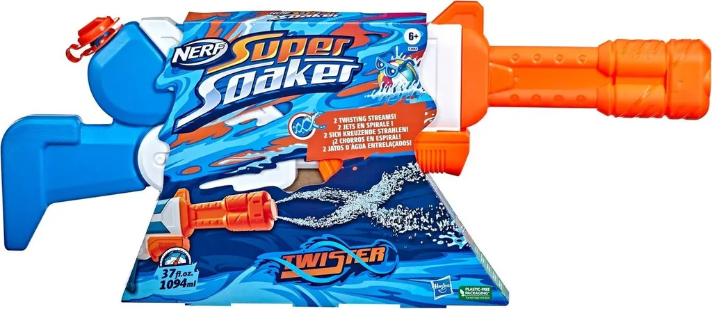 Pistolet à eau Nerf Super Soaker Twister et ses doubles jets tournants