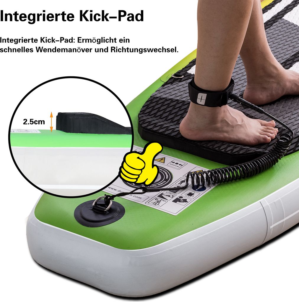 DURAERO Stand up Paddling, Aufblasbare SUP Board Set, inkl. Produktbild 3