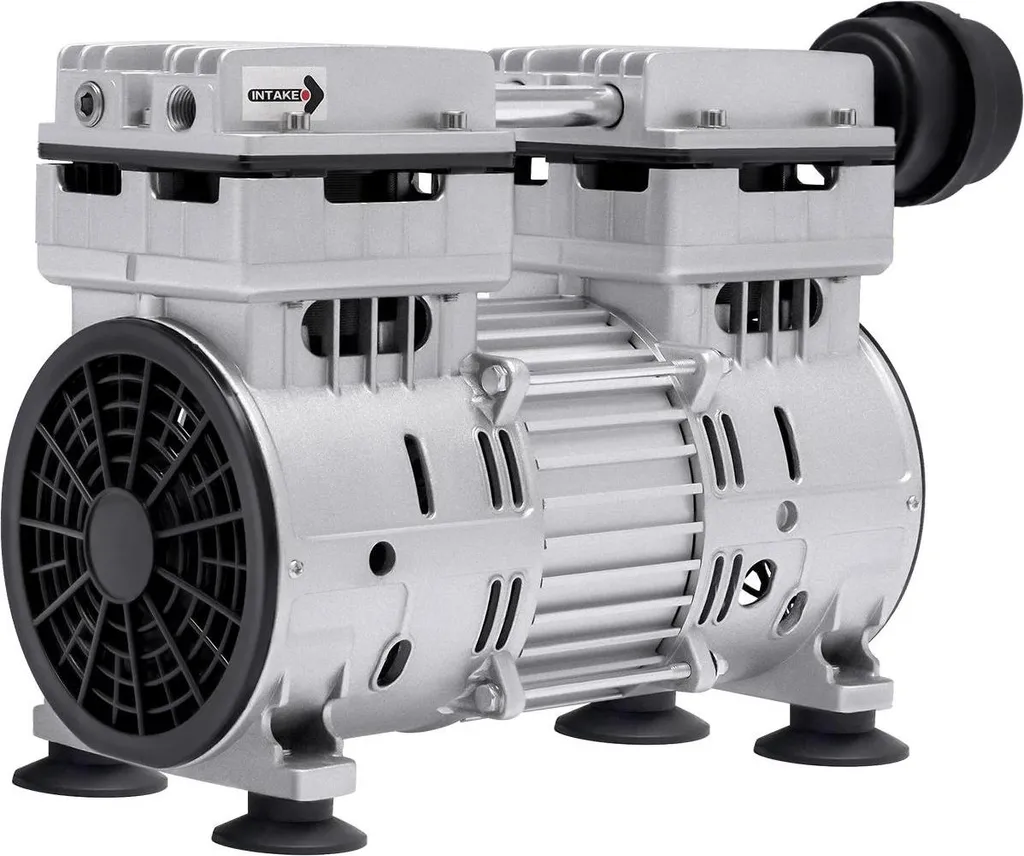 Pompe à vide 750W haut débit 70L/min en aluminium argent HC750A2