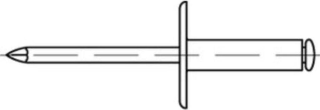 Reyher Offene Blindniete Alu/verz. FLAKO K 14 5x8 (250 Stück)