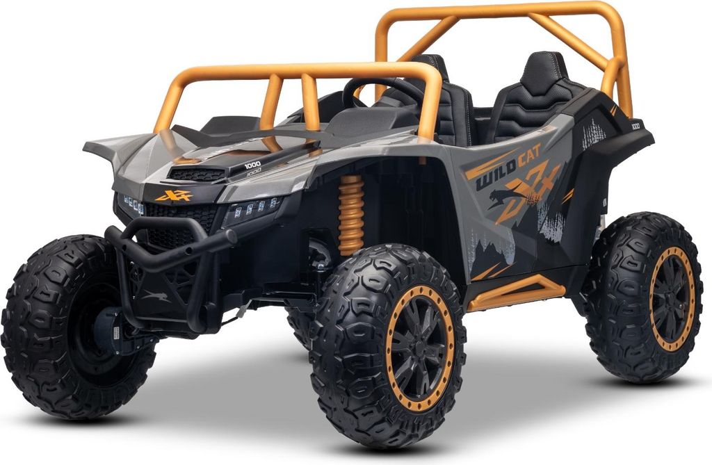 Elektrisches Ride-on Buggy Arctic CAT XXL 4x4 24V, graue , Zweisitzer, weiche EVA-Räder, leistungsstarke Motoren, Lithium-Batterie, MP3-Player mit...