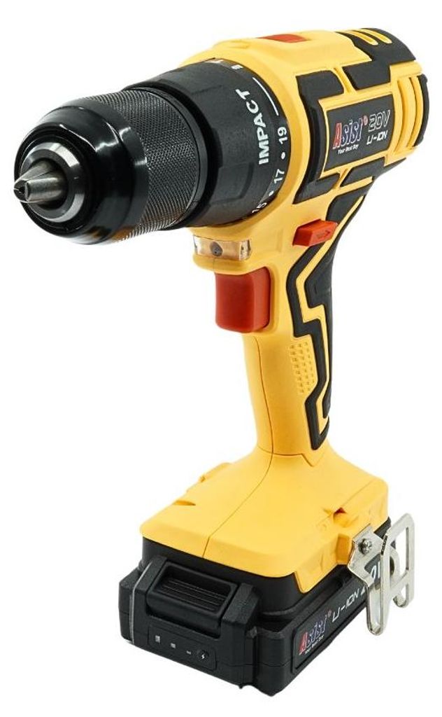 AKU GANG AE2V20A-201P-BMC AKU vrtačka s příklepem 20 V, 2,0 Ah START SET