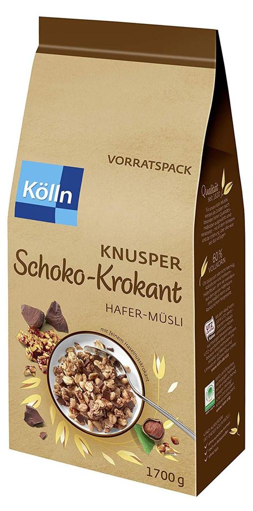 Kölln Crispy Chocolate Brittle Ovesné müsli s Obrázek produktu 