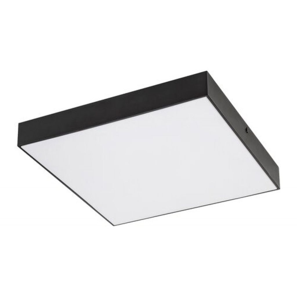 Rabalux Čierne stropné LED svietidlo Tartu hranaté Obrázok produktu 