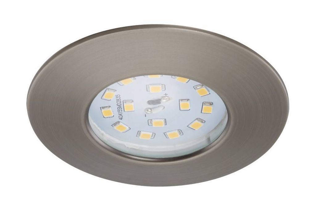 Luminaria empotrable LED Briloner, acabado níquel mate, Imagen del producto 