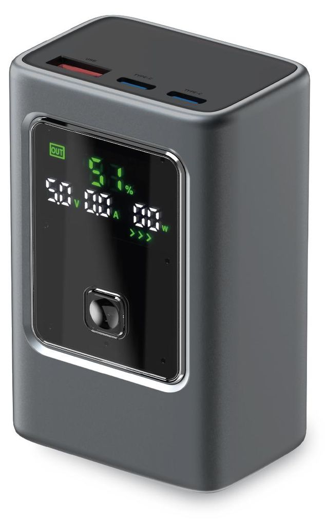 LCD-Power Bank 10.000 mAh mit PD 35 W Produktbild 