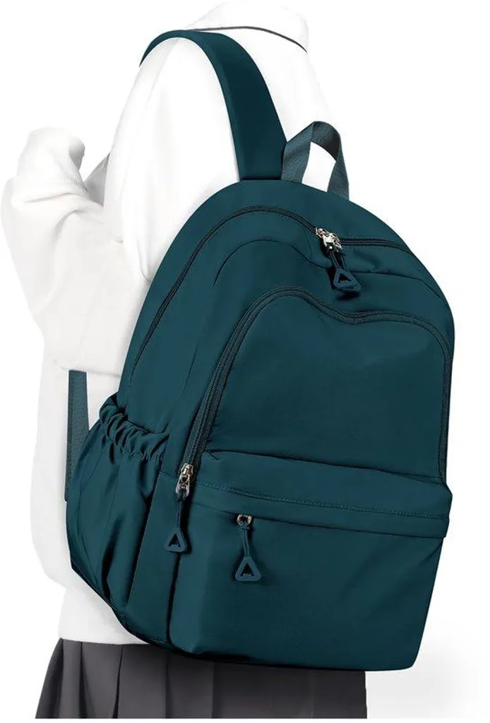 Sac à dos de jour bleu paon pour étudiant, loisirs et travail urbain