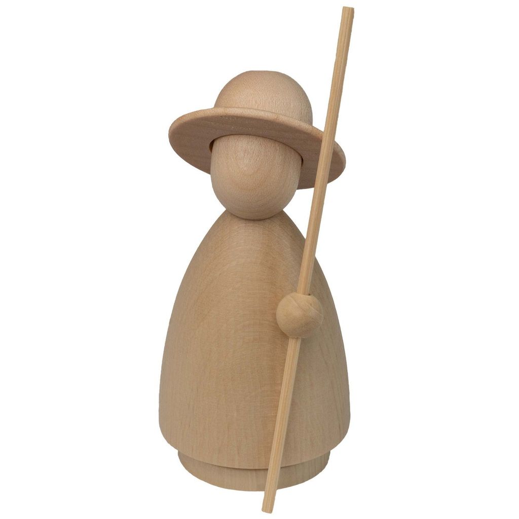 Hennig Krippenfiguren 10 cm, Motiv:Schäfer natur