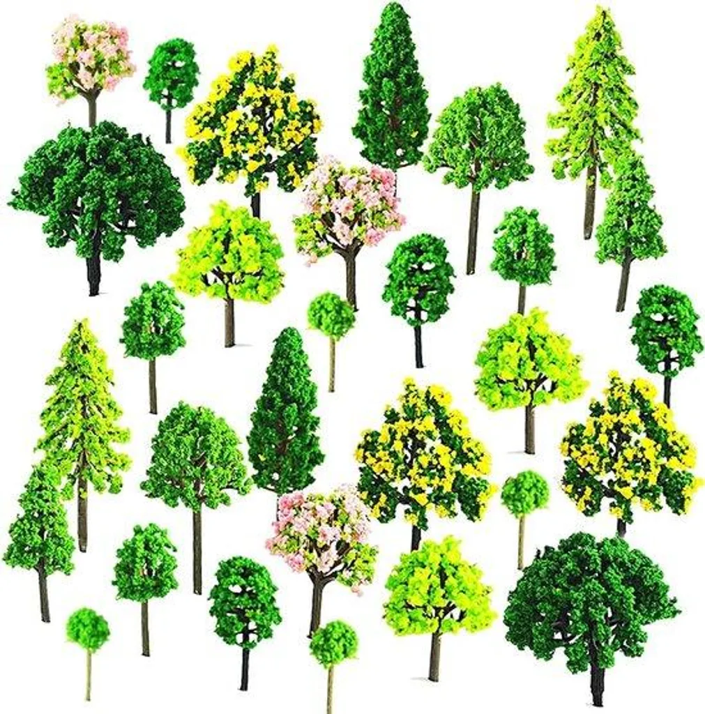 Créez vos paysages facilement : 55 arbres miniatures pour tables de sable