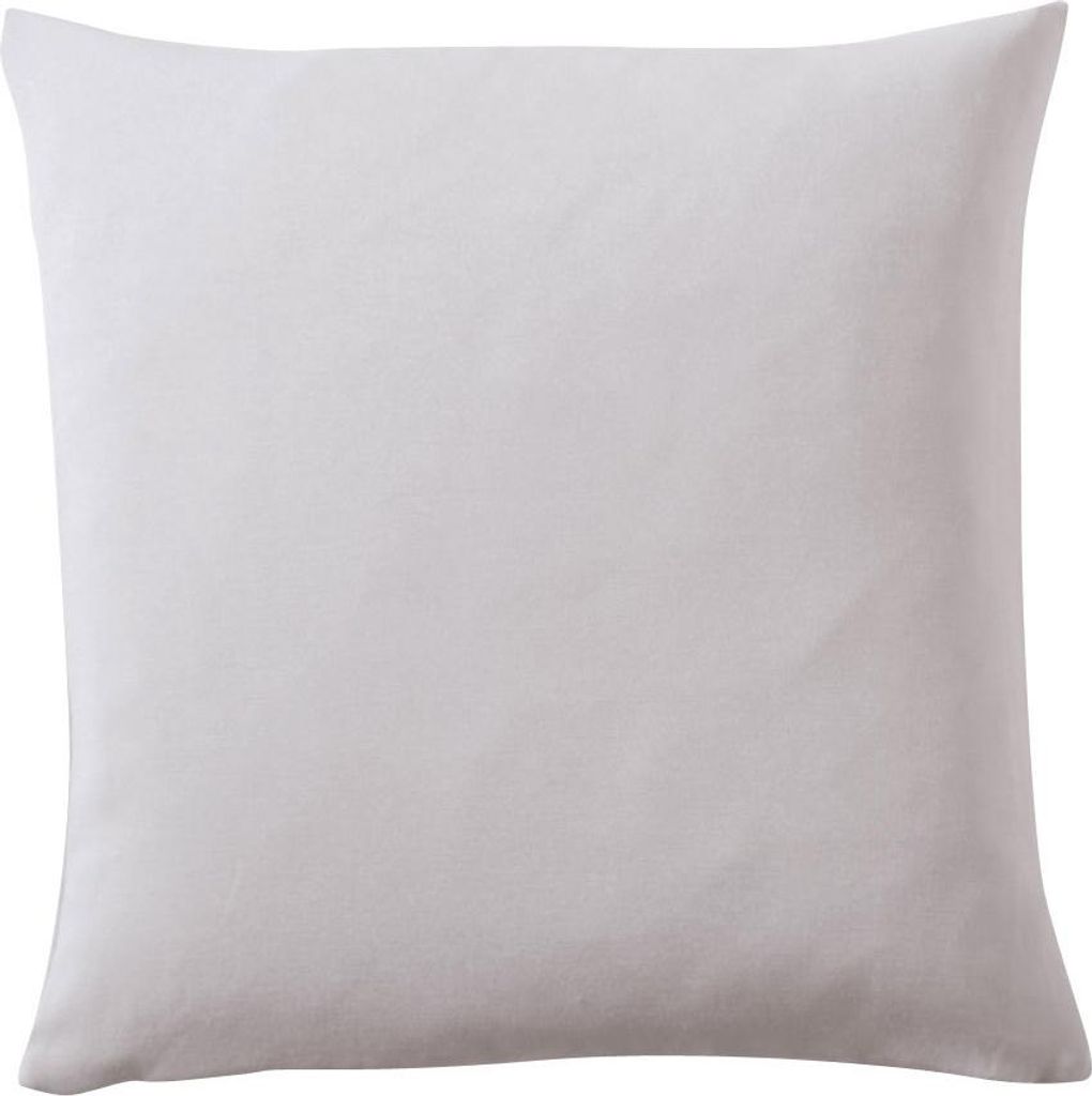 Pichler Rips uni, gerippt Kissenhülle 2er Set 40 x 40 cm COMO Rechteck platin