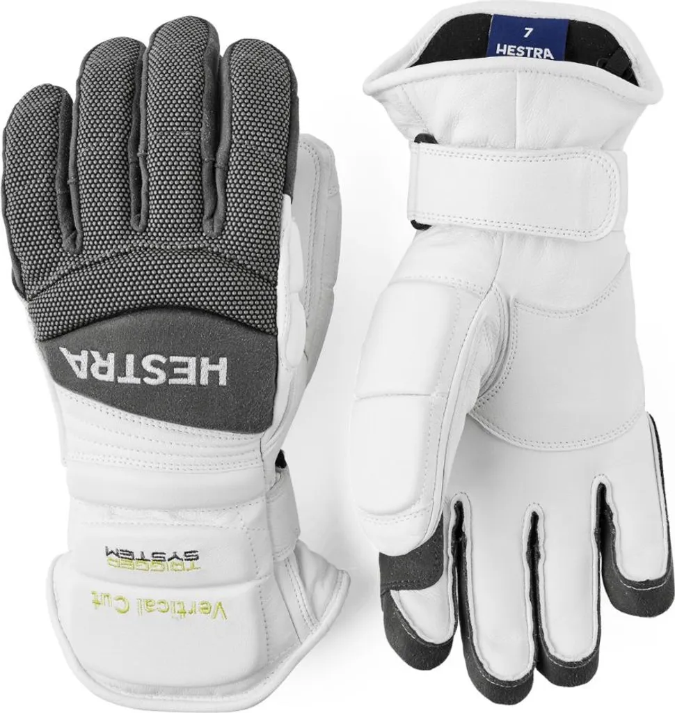 Gants de ski HESTRA GSL Race Trigger blancs taille 9 pour la compétition