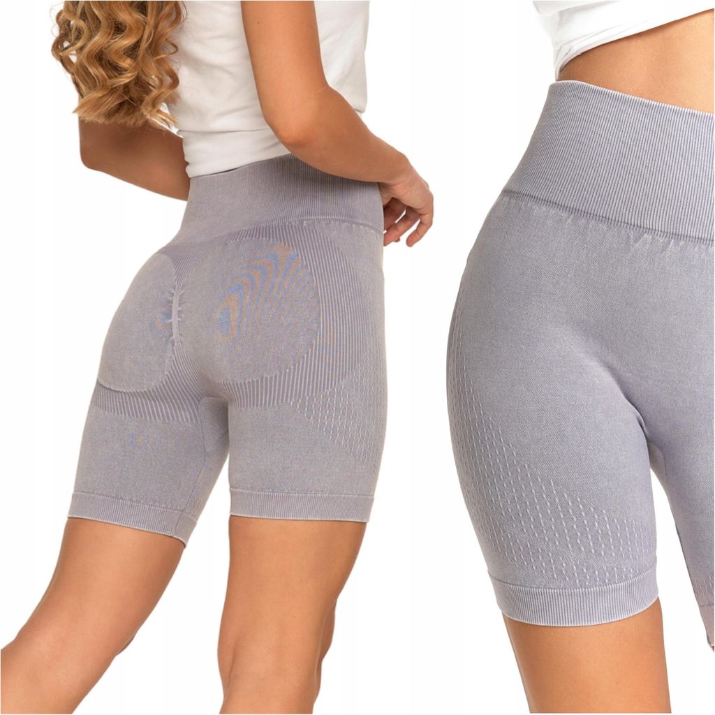 Kurze Leggings für Damen, Biker-Stil, Push-Up, hohe Taille, MORAJ S/M
