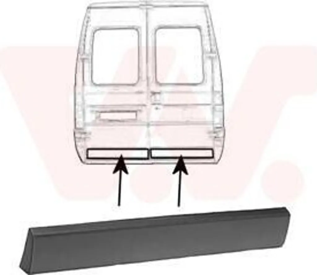 Remplacer baguette porte cassée Fiat Ducato 230 - Van Wezel 1747431