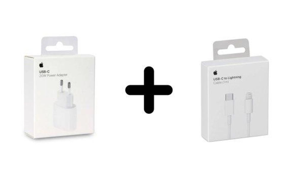Apple 20W USB-C Power Adapter + 1m USB-C zu Lightning Ladekabel für iPhone 14 13 12 11 X Pro Max