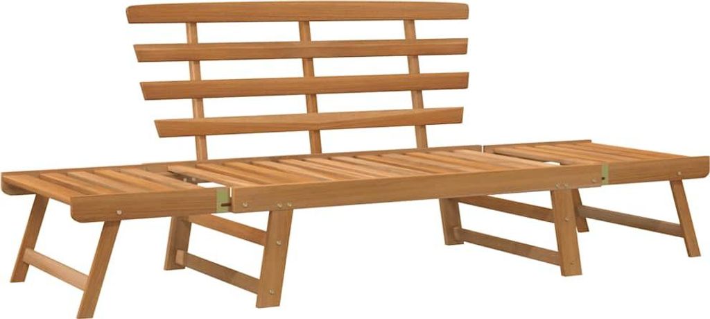vidaXL Záhradná lavica 2 v 1 190 cm z masívneho dreva Obrázok produktu 