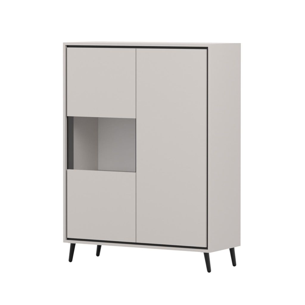 Vitrine FRESCO 3D, Vitrine mit drei Drehtüren Wohnzimmer Produktbild 