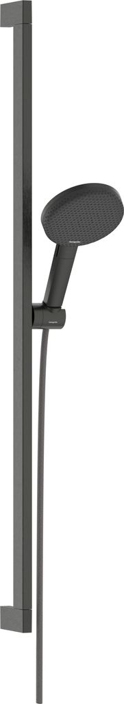 hansgrohe Raindance Alive Select S Brauseset 125 3-jet EcoSmart mit Brausestange Unica E PURO 90 cm und Easy Slide Brausehalter, 24601340