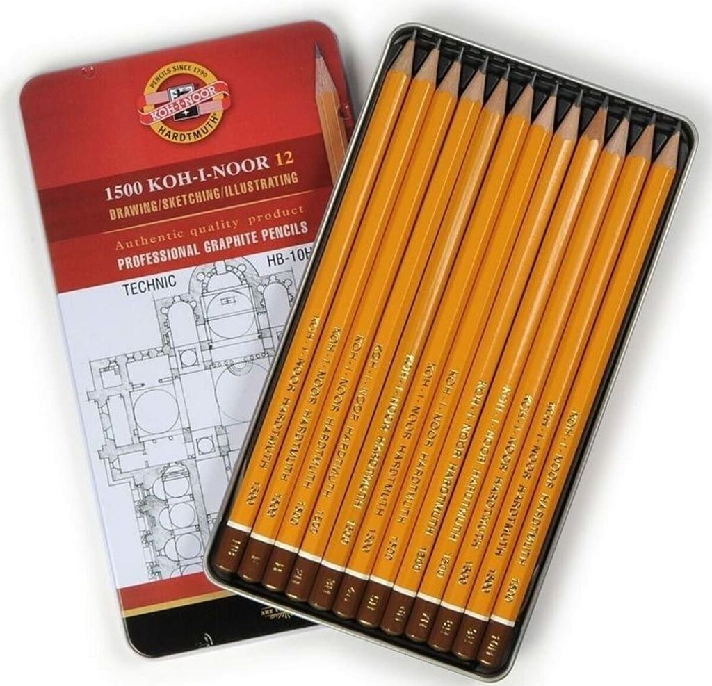 Bleistifte Set Michel 12 Stücke HB-10H Produktbild 