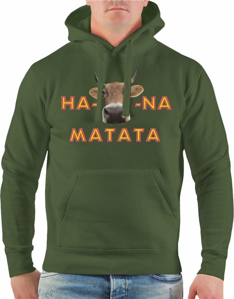 Herren Kapuzenpullover Ha KUH na Matata