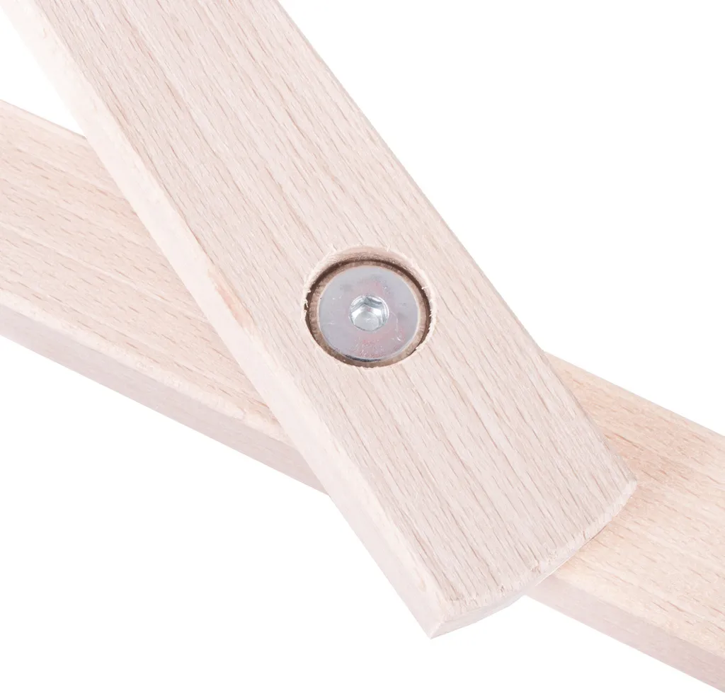 Sedia a Sdraio Pieghevole in Legno di Faggio a Righe | Relax da Balcone - 5
