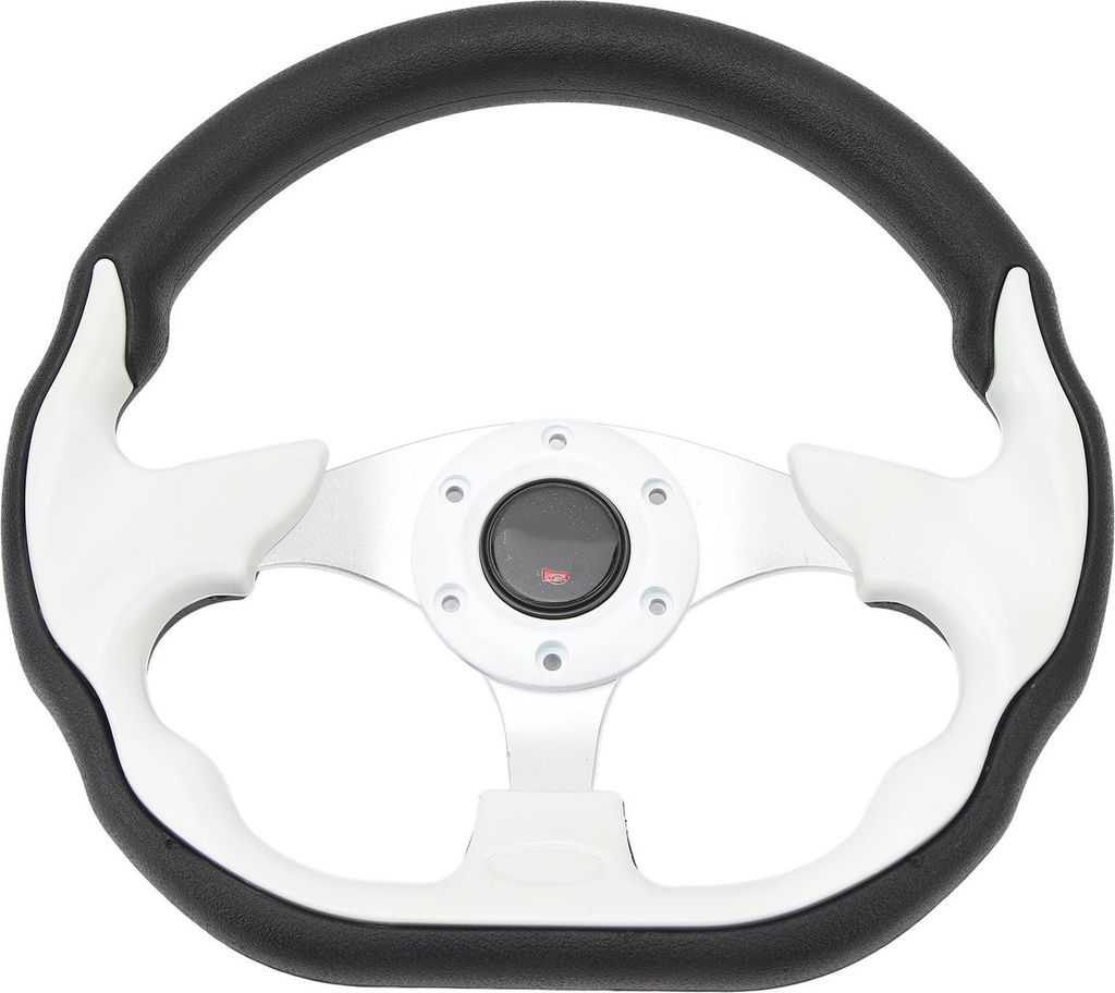 12,5-Zoll-Golfwagen-Lenkrad Universal 6 Löcher Ersatz für E-Z-GO TXT RXV Weiß