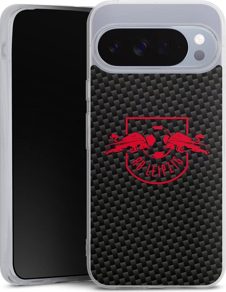 DeinDesign Handyhülle für Google Pixel 10 Pro XL Silikon Hülle Case Smartphone Schutzhülle Carbon Offizielles Lizenzprodukt RB Leipzig