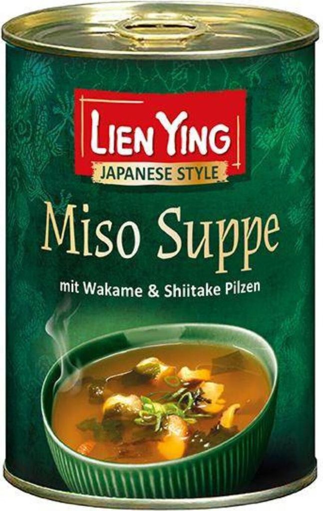 Lien Ying Miso Suppe mit Wakame und Shiitake Pilzen, 400ml Produktbild 