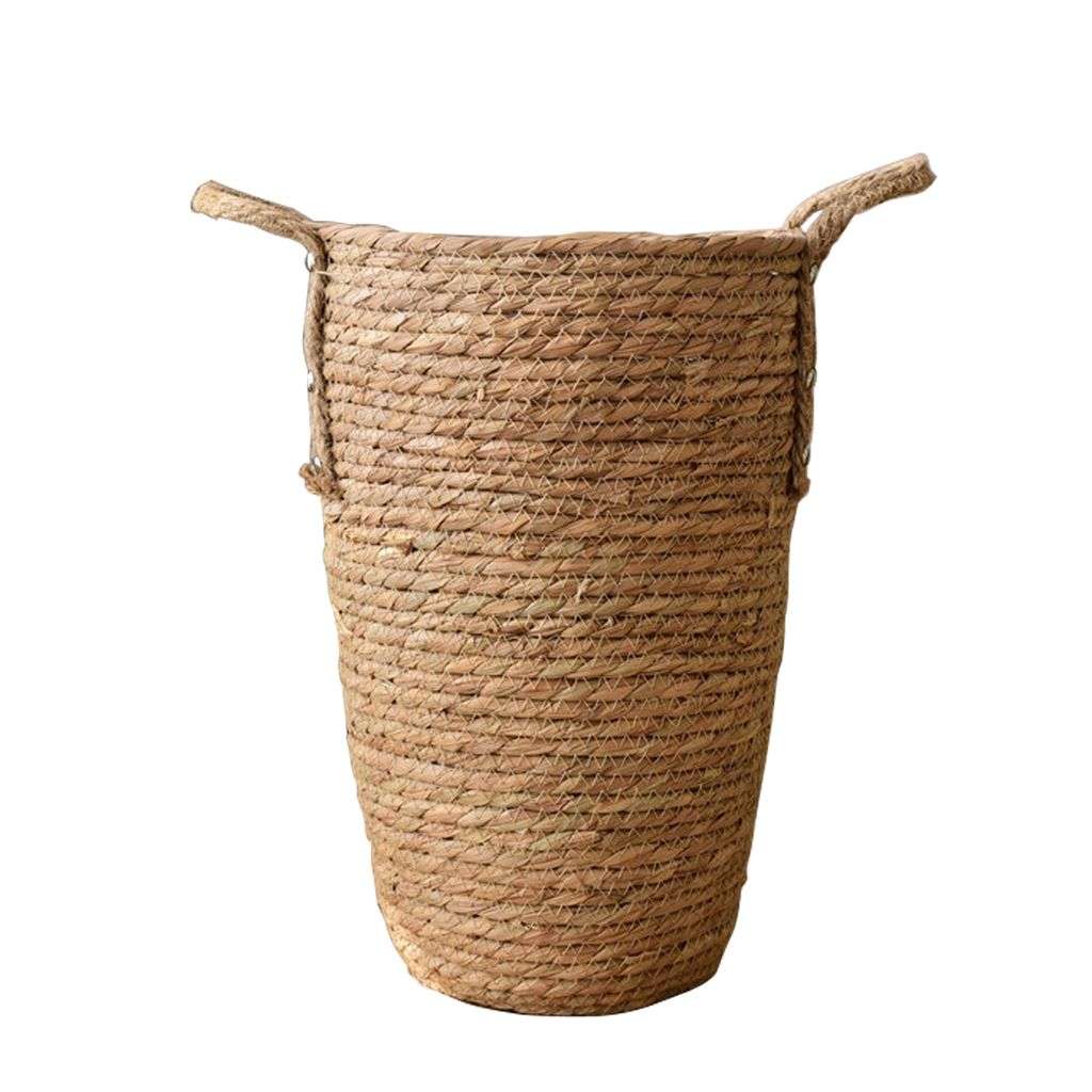 Stroh gewebte Körbe Vase Ornamente Wohnzimmer Blumenarrangements getrocknete Blumen Wicker Blumentöpfe