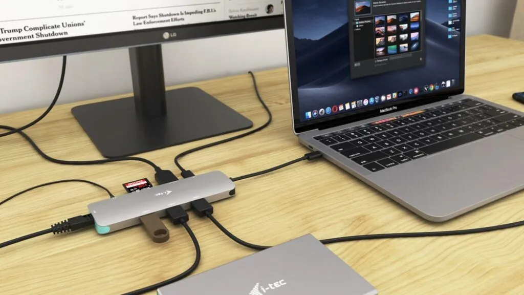 Hub USB-C HDMI 4K LAN : Solution Charge 100W pour Manque de Ports PC - 6