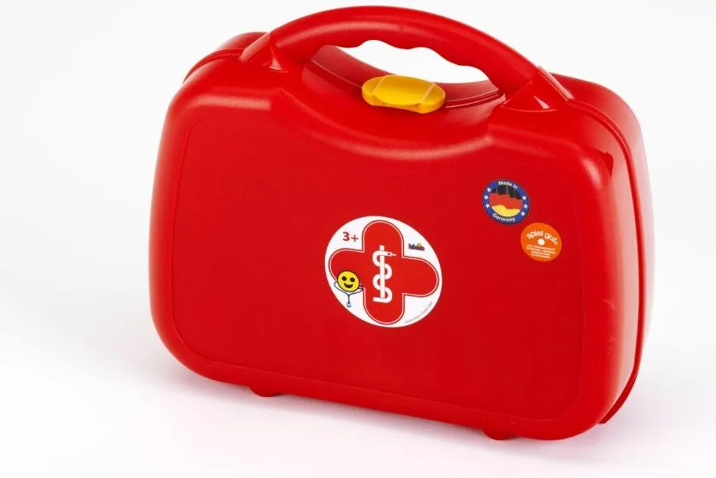 Mallette médicale enfant rouge et grise 12 pièces avec stéthoscope pro - 21