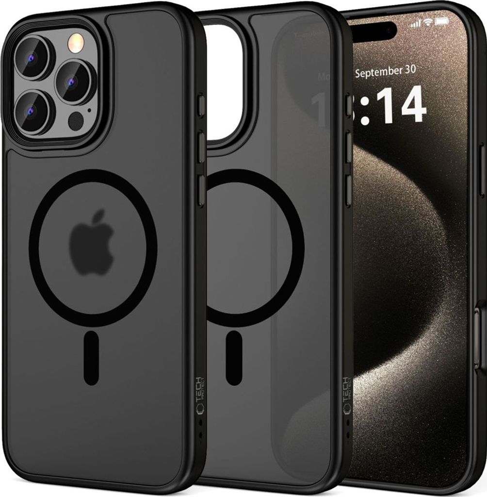 Tech-Protect Magmat Magsafe Iphone 16 Pro Matte Black Zdjęcie produktu 