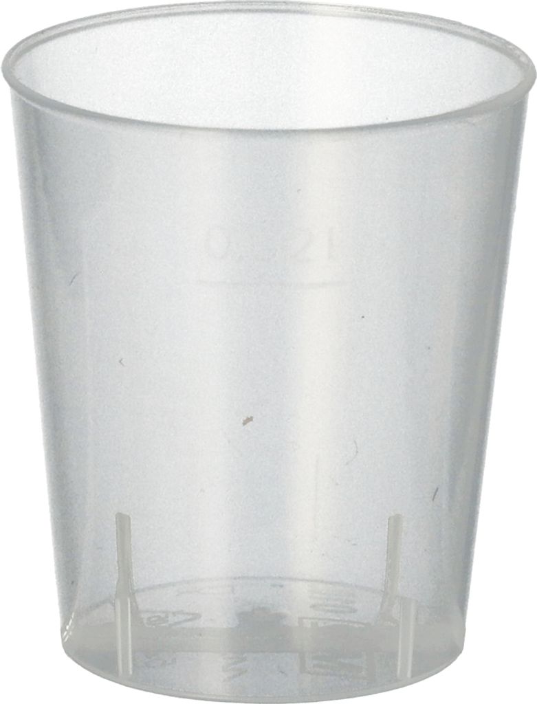 PAPSTAR Mehrweg-Schnapsglas PP 2 cl satiniert 50 Stück