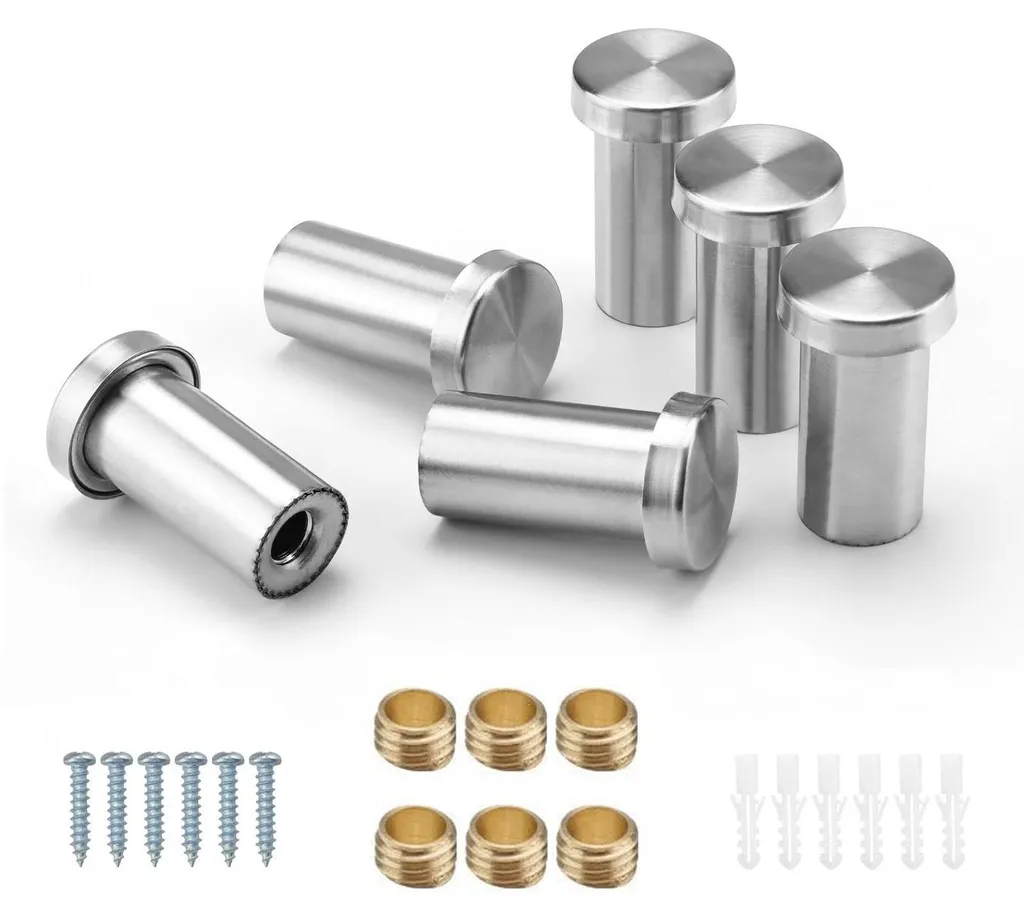 Lot de crochets muraux en inox 6 têtes pour salle de bain et cuisine luxe