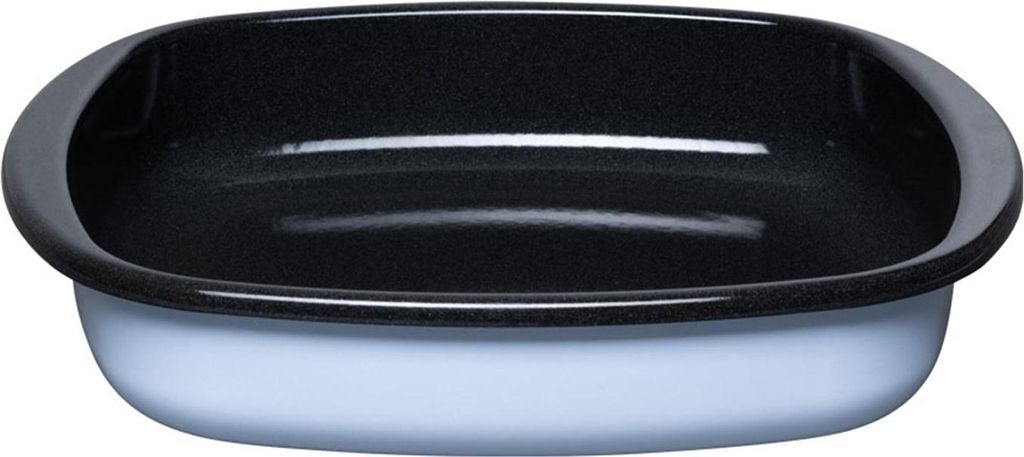 Riess Emaille Backofenform 28x28x6 cm Backemaille Blau