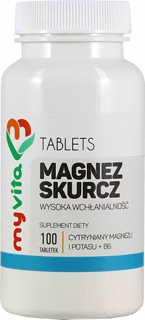 MyVita Magnesium Contraction 100 Tabletten - Magnesium + Kalium + Vitamin B6