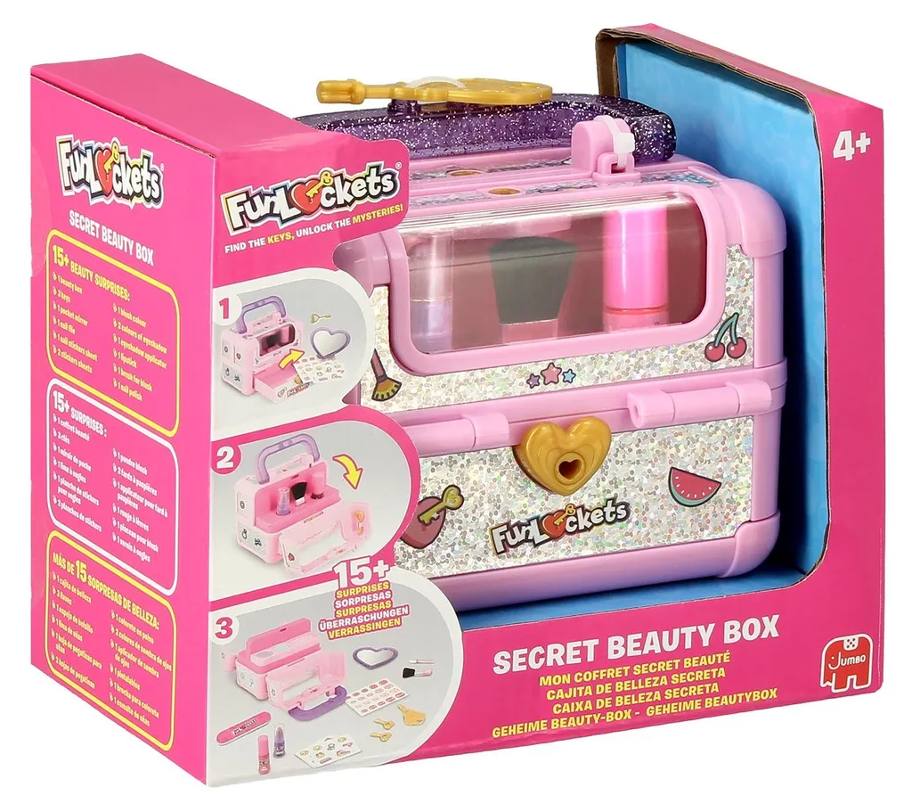 KD Kids 1110100846 Trousse de Maquillage Enfant 4 Ans en Plastique Rose