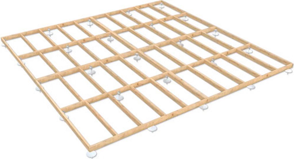 Fundamentrahmen Palmako 600 x 600 x 12 cm tauchgrundiert braun