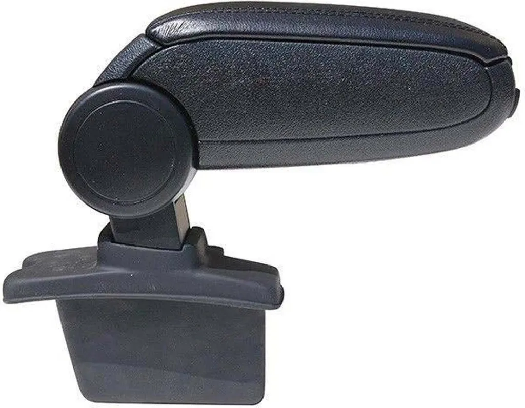 Bracciolo Centrale Con Portaoggetti Per Peugeot 307 – In Pelle E ABS, Colore Nero/Rosso, Senza USB, 36x17x29 Cm