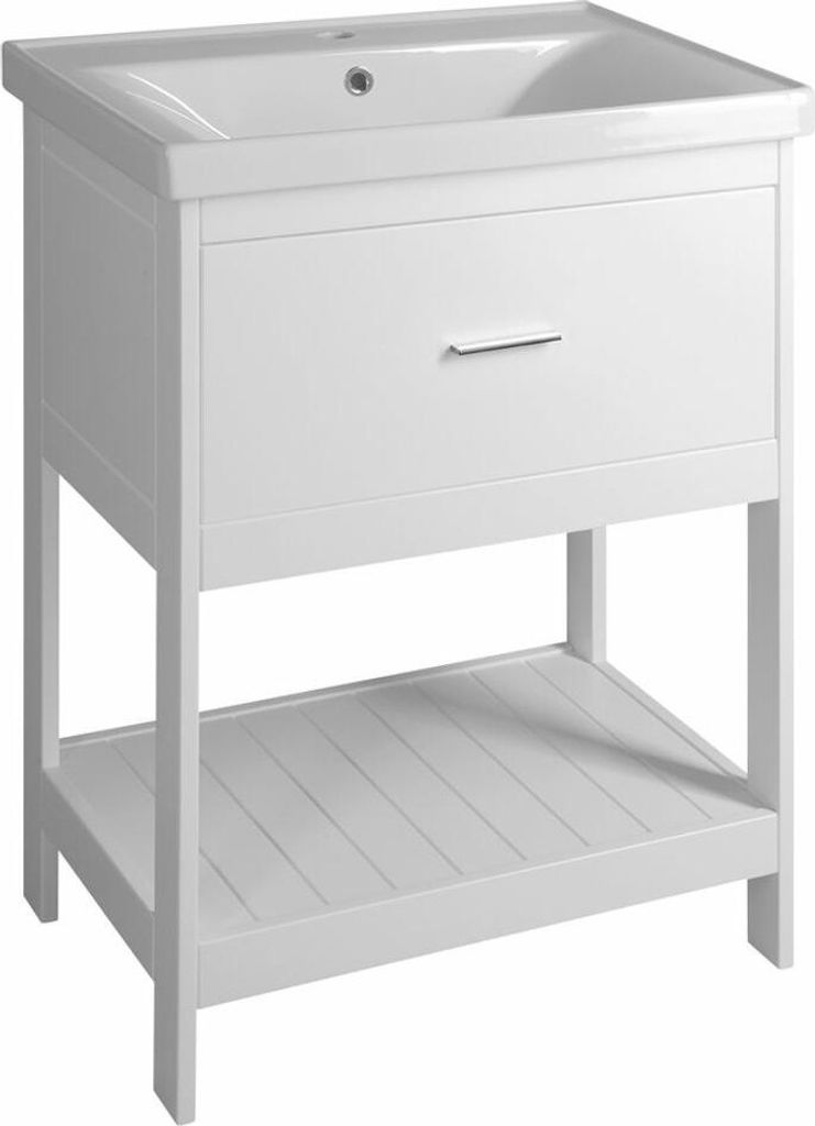 ETIDE Unterschrank 61,5x85x44 cm, weiß matt